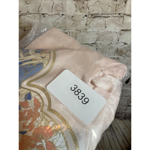 Authentic Ming-Style Hanfu Bijia Top by Mingtang Shiyi Peach Jacquard Sika Deer - Picture 12 of 15